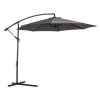 Outsunny Sombrilla De Jardín Ø300x250 Cm Parasol Excéntrico Inclinable Con Manivela Base Cruzada Y Soporte De Acero Protección Solar Para Terraza Exterior Gris -Tienda de muebles de jardín fd9456737ea8d0a25d005e09b83c698b2a9dda99 aea6e11032d44a7287664a8aeb8e4690
