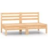 Sofás Central De Jardín 2 Unidades Madera Maciza De Pino VidaXL -Tienda de muebles de jardín fe101541328f3ed7a764d9be2c80ae0bb0295bc0 abbeaa5a6eca4e4abc430dae24856afe